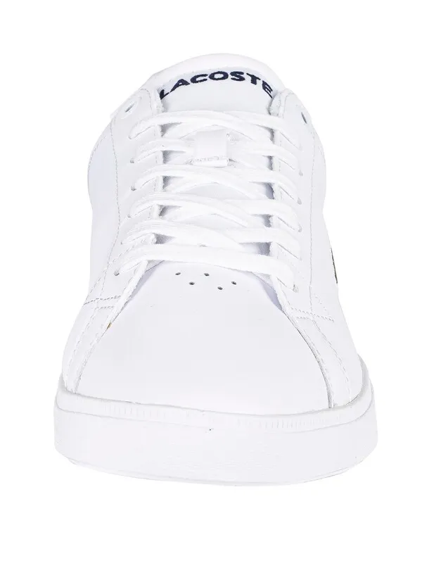 Lacoste Graduate Pro 222 1 SMA Leather Trainers - White/Navy