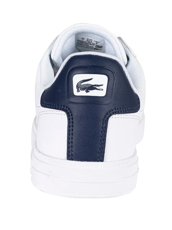 Lacoste Graduate Pro 222 1 SMA Leather Trainers - White/Navy