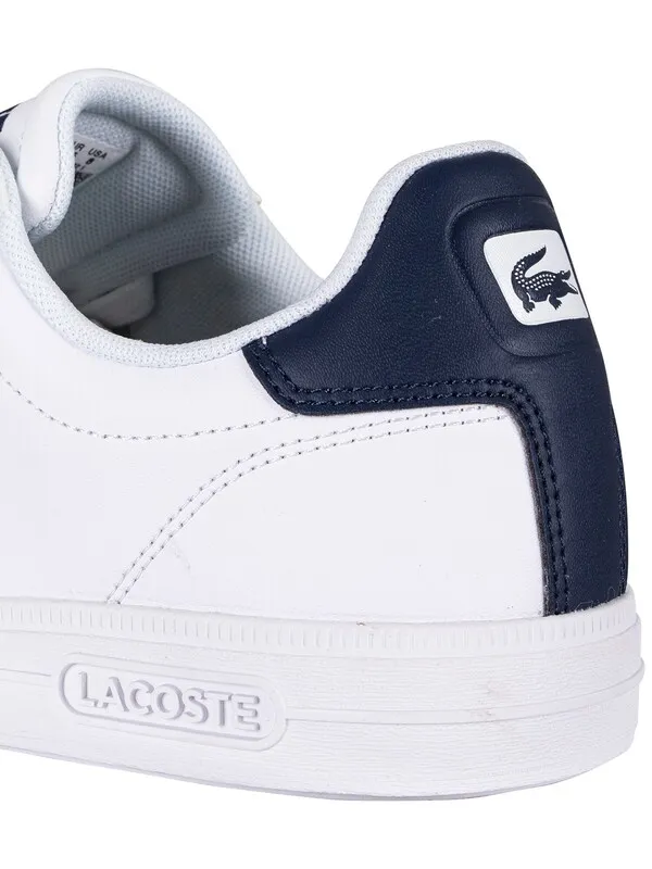 Lacoste Graduate Pro 222 1 SMA Leather Trainers - White/Navy