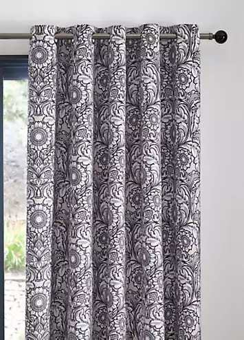 Laurence Llewelyn-Bowen Romilly Pair of Lined Eyelet Curtains | Kaleidoscope