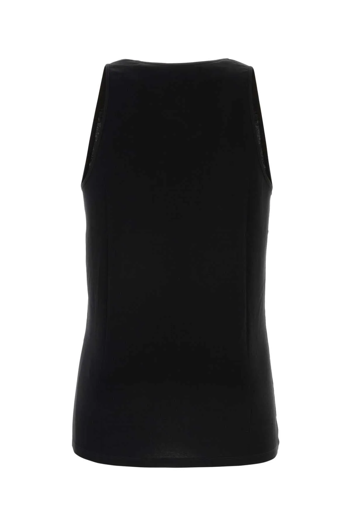 Lemaire Black Cotton Tank Top