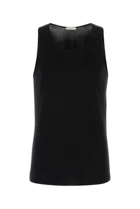 Lemaire Black Cotton Tank Top