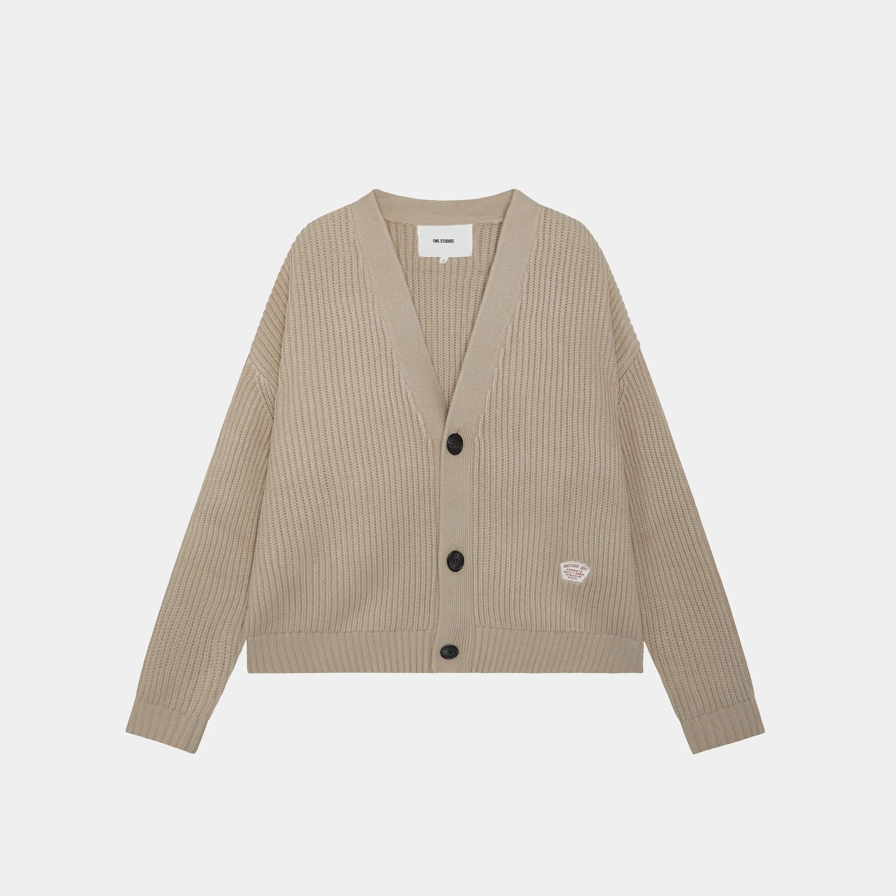 Lesh Off Sand Rib Cardigan