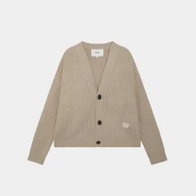 Lesh Off Sand Rib Cardigan