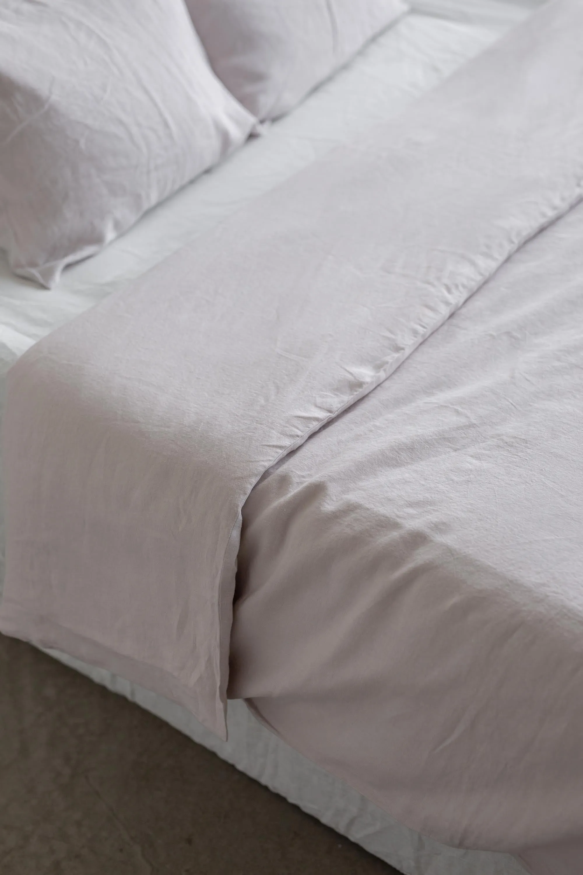 Linen duvet cover in Cream