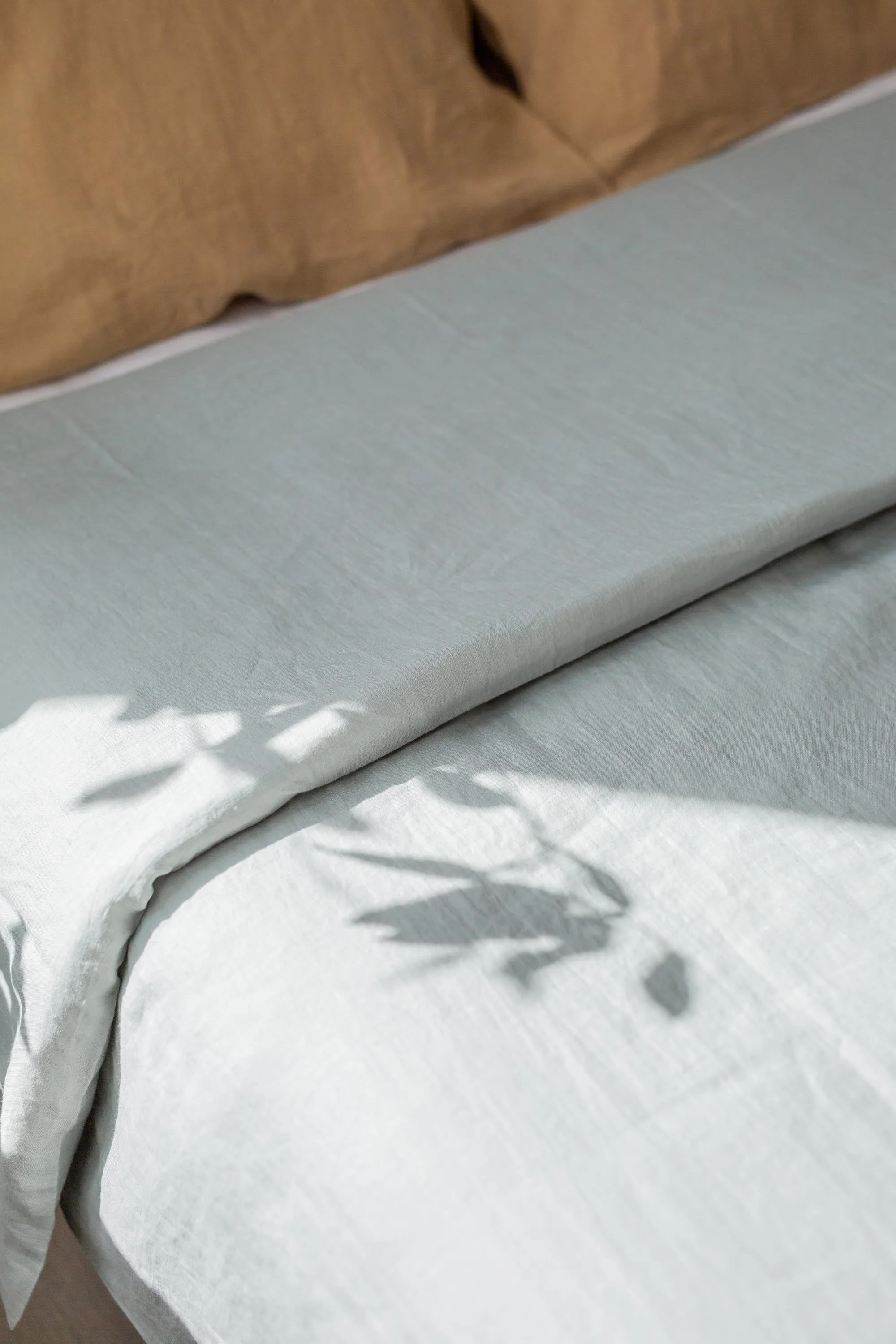 Linen duvet cover in Sage Green