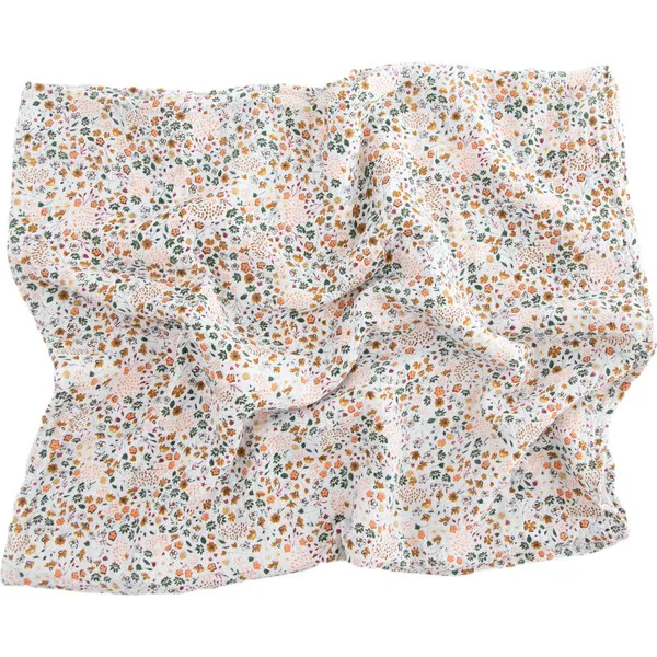 Little Unicorn Cotton Muslin Swaddle Blanket Set, Pressed Petals