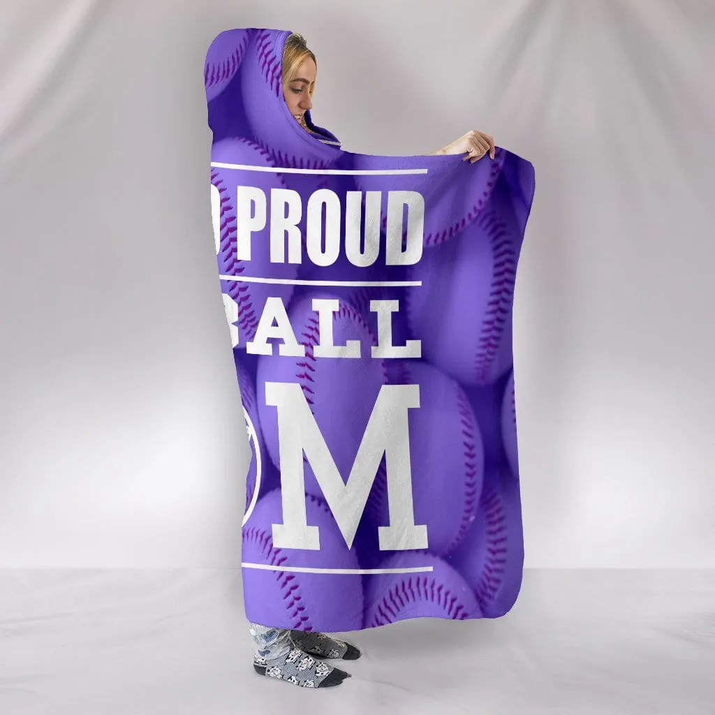 LOUD AND PROUD BASEBALL MOM HOODED BLANKET