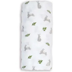 Lulujo Muslin Swaddle Blanket, Bunnies