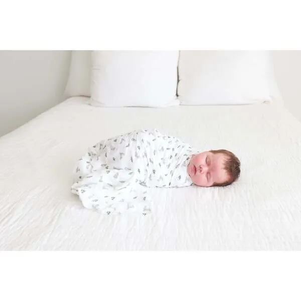 Lulujo Muslin Swaddle Blanket, Bunnies