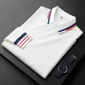 Luvior Premium Long Sleeve Waffle Polo