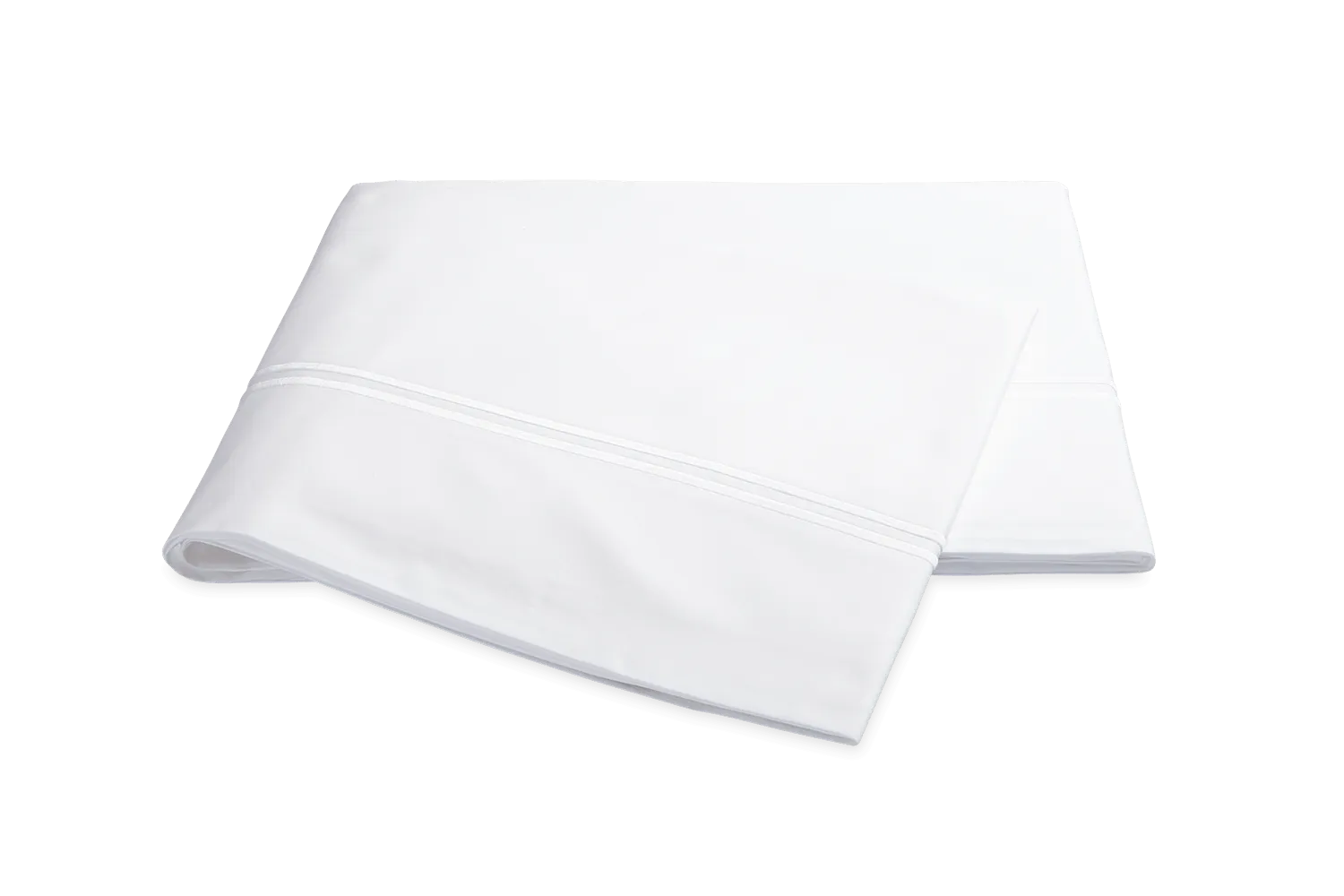 Matouk Essex Flat Sheet Full/Queen  - White