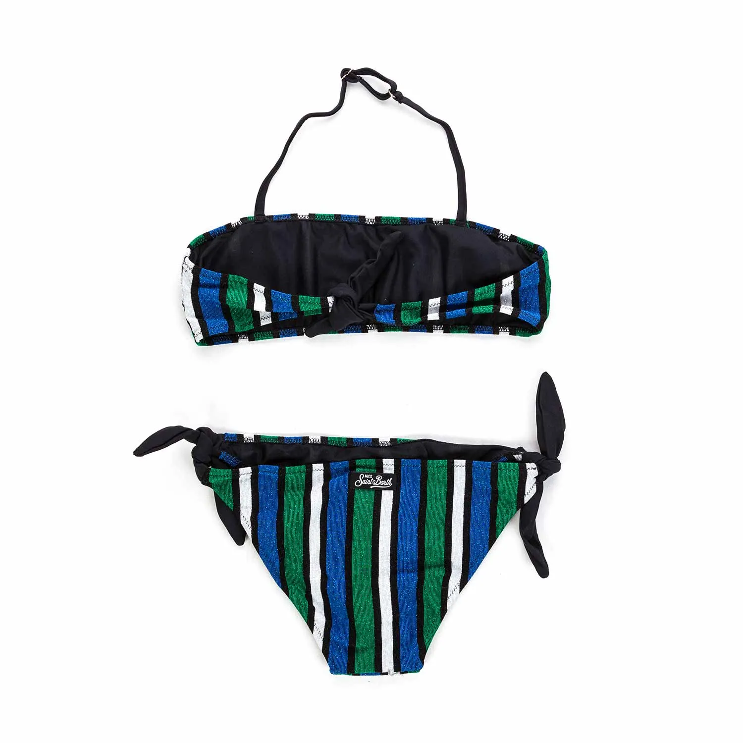 Mc2 Saint Barth Striped Bikini For Girl