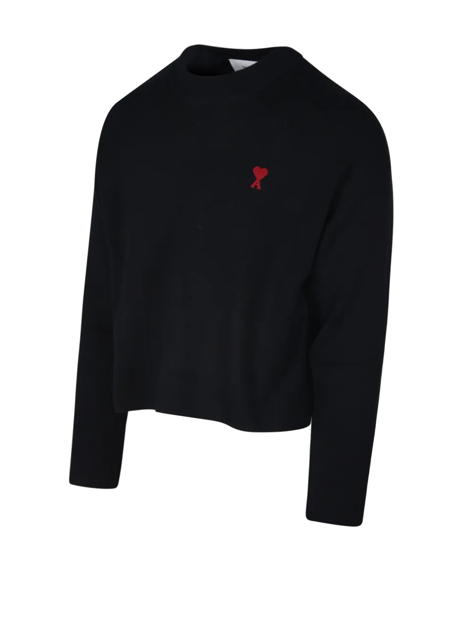 MEN AMI BLACK ORGANIC COTTON RED ADC PULLOVER