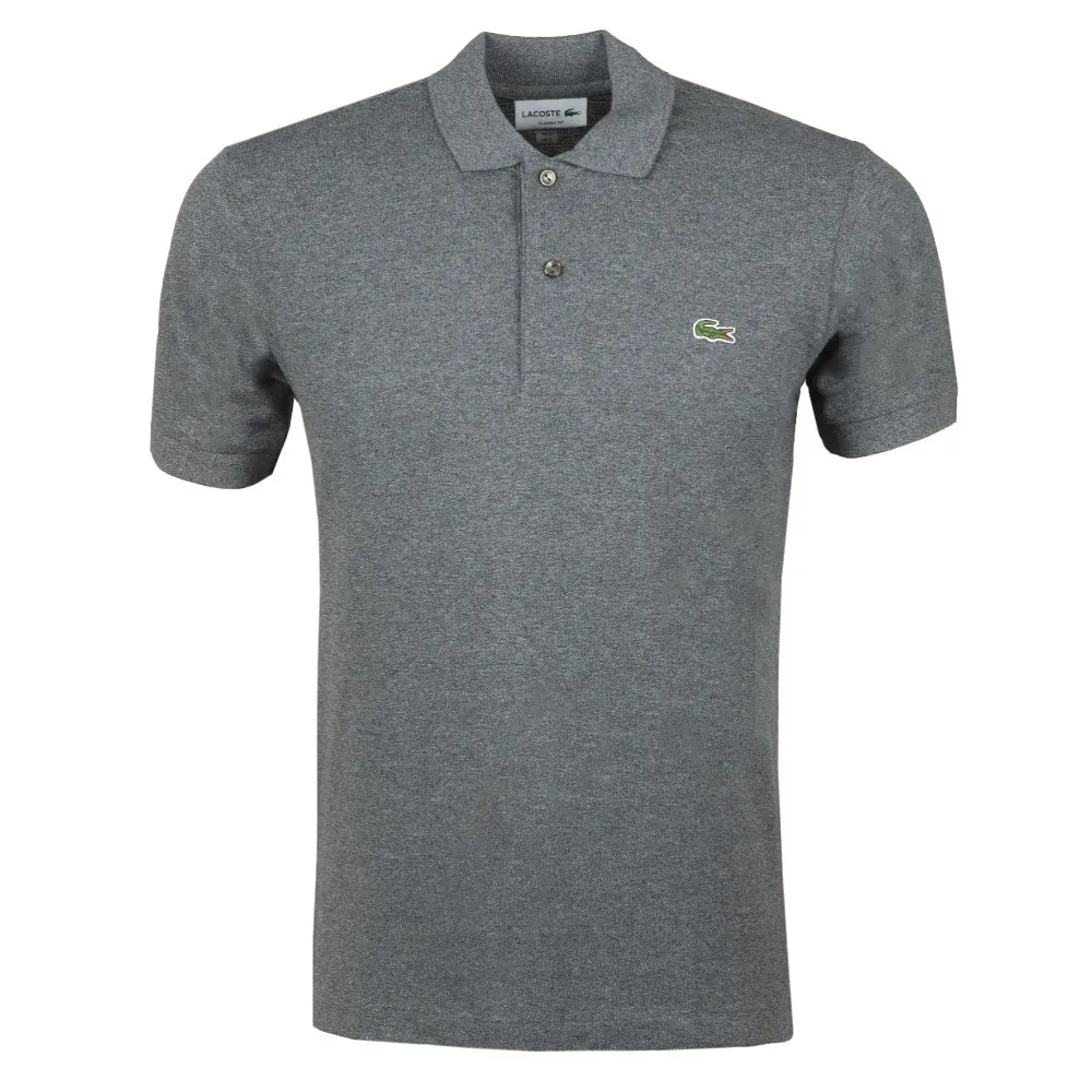 Mens Grey L1264 Plain Polo Shirt