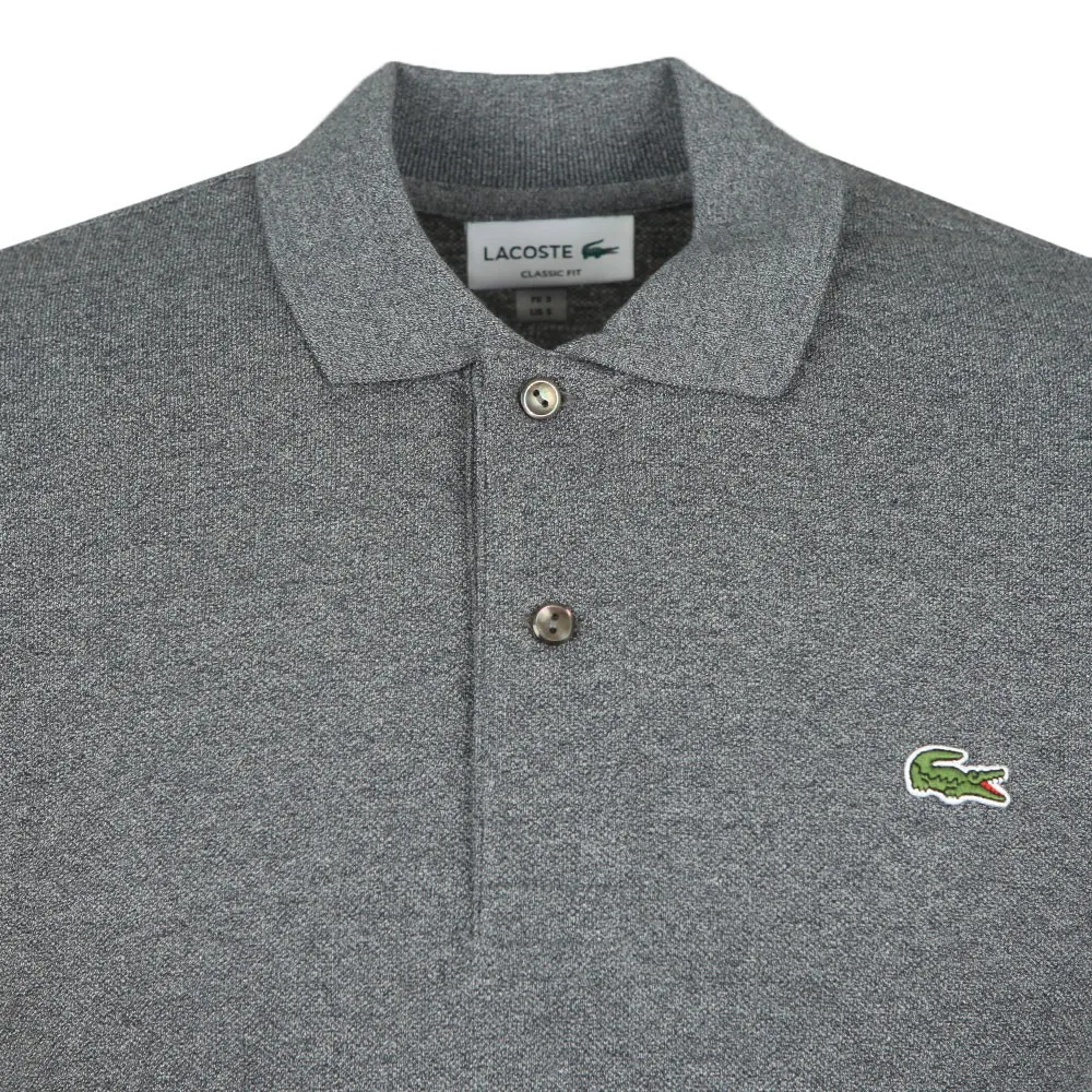 Mens Grey L1264 Plain Polo Shirt