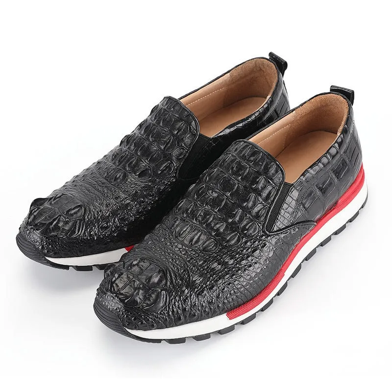 Men's Luxury Fashion Leisure Cozy Running Genuine Leather Flats Shoes