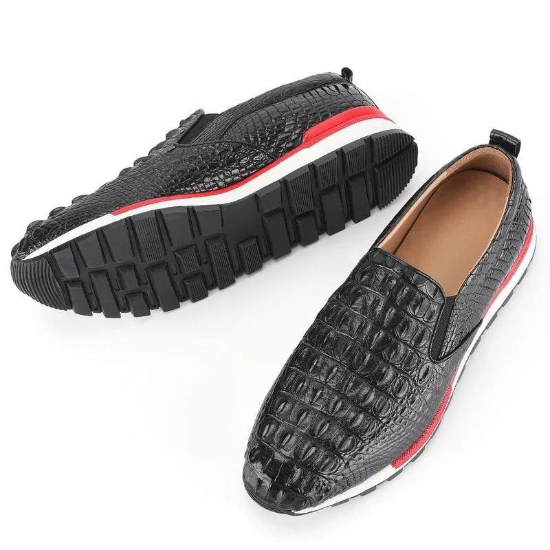 Men's Luxury Fashion Leisure Cozy Running Genuine Leather Flats Shoes