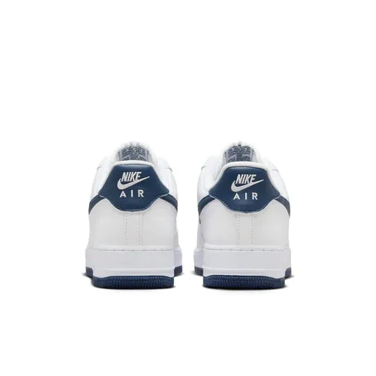 Men's Nike Air Force 1 '07 - WHITE/MIDNIGHT NAVY-WHITE