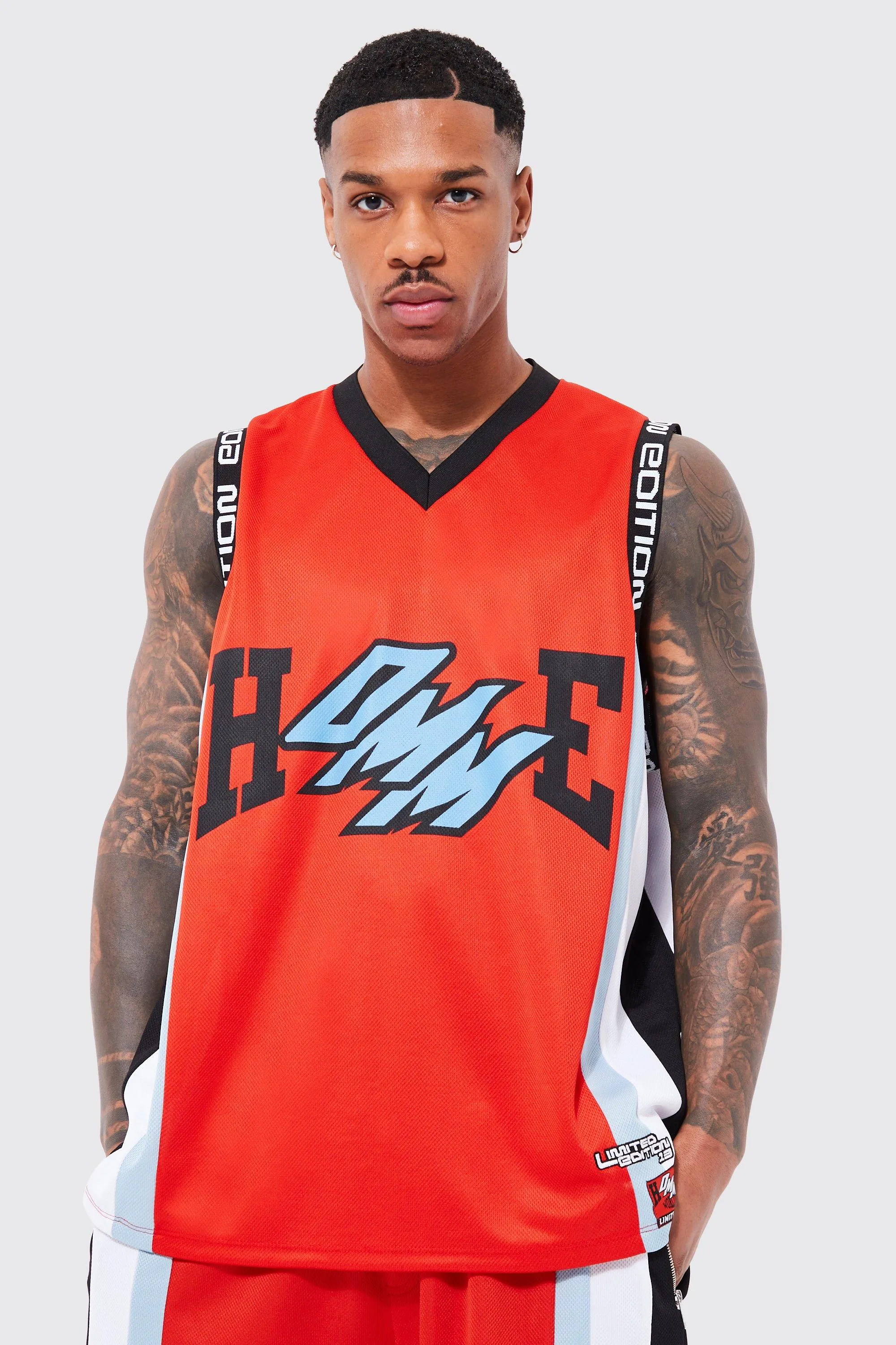 Mesh Homme Basketball Vest | boohooMAN UK