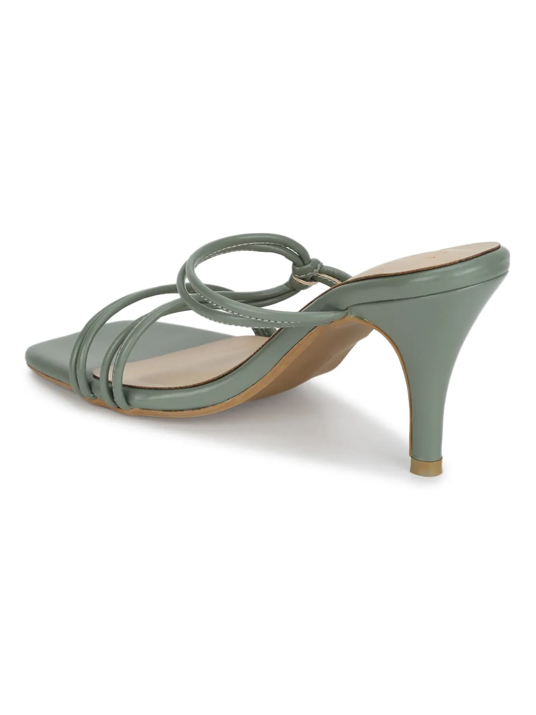 Mint Green PU Double Strap Stiletto Sandals (TC-ST-1298-MNT)