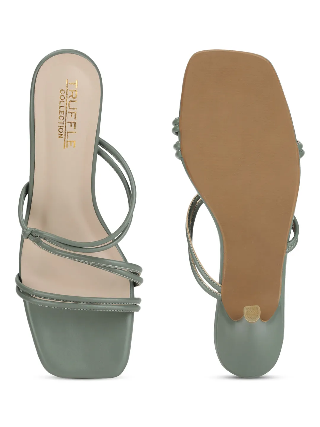 Mint Green PU Double Strap Stiletto Sandals (TC-ST-1298-MNT)