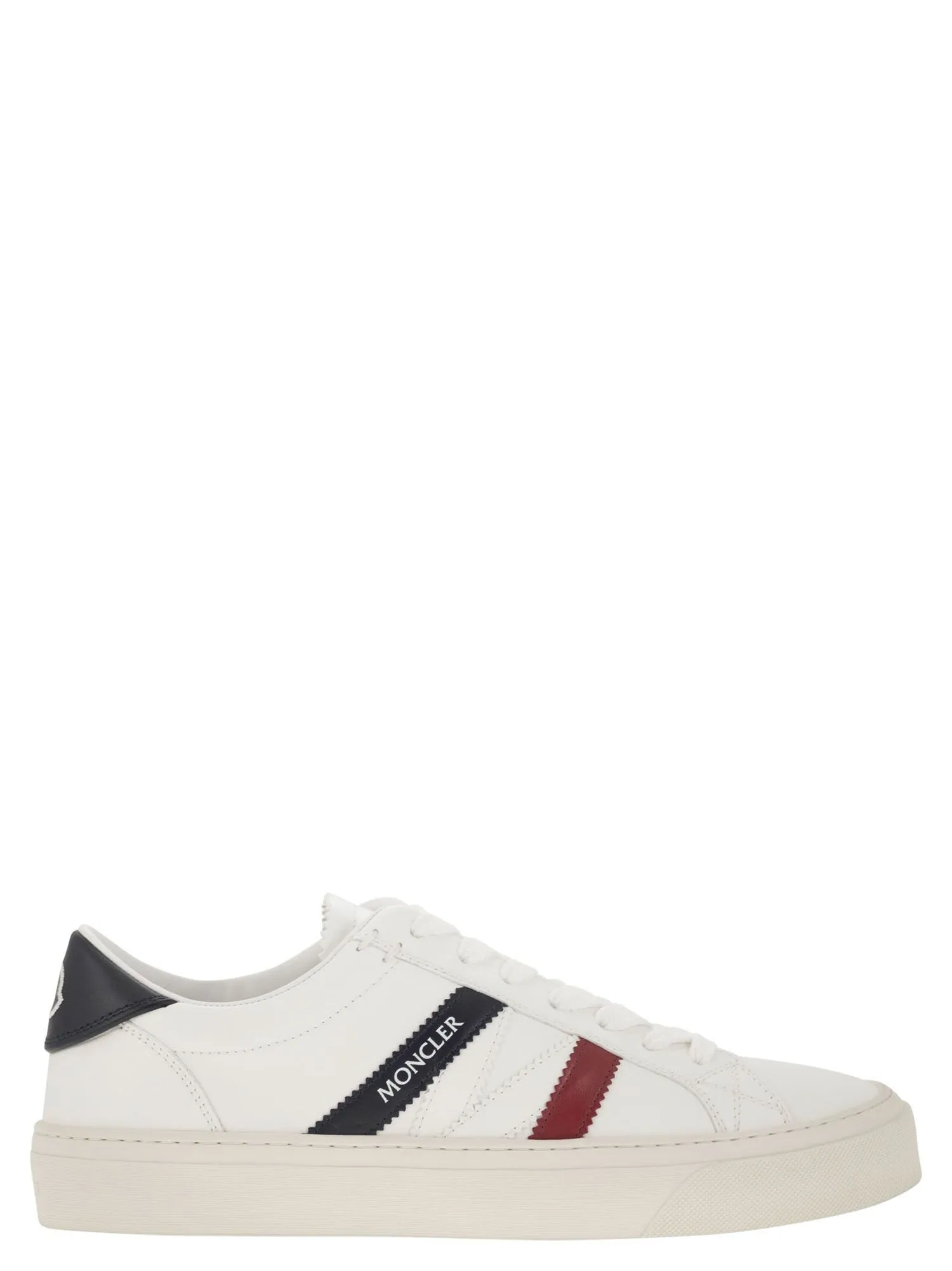 Moncler    Moncler Monaco2 Leather Trainers