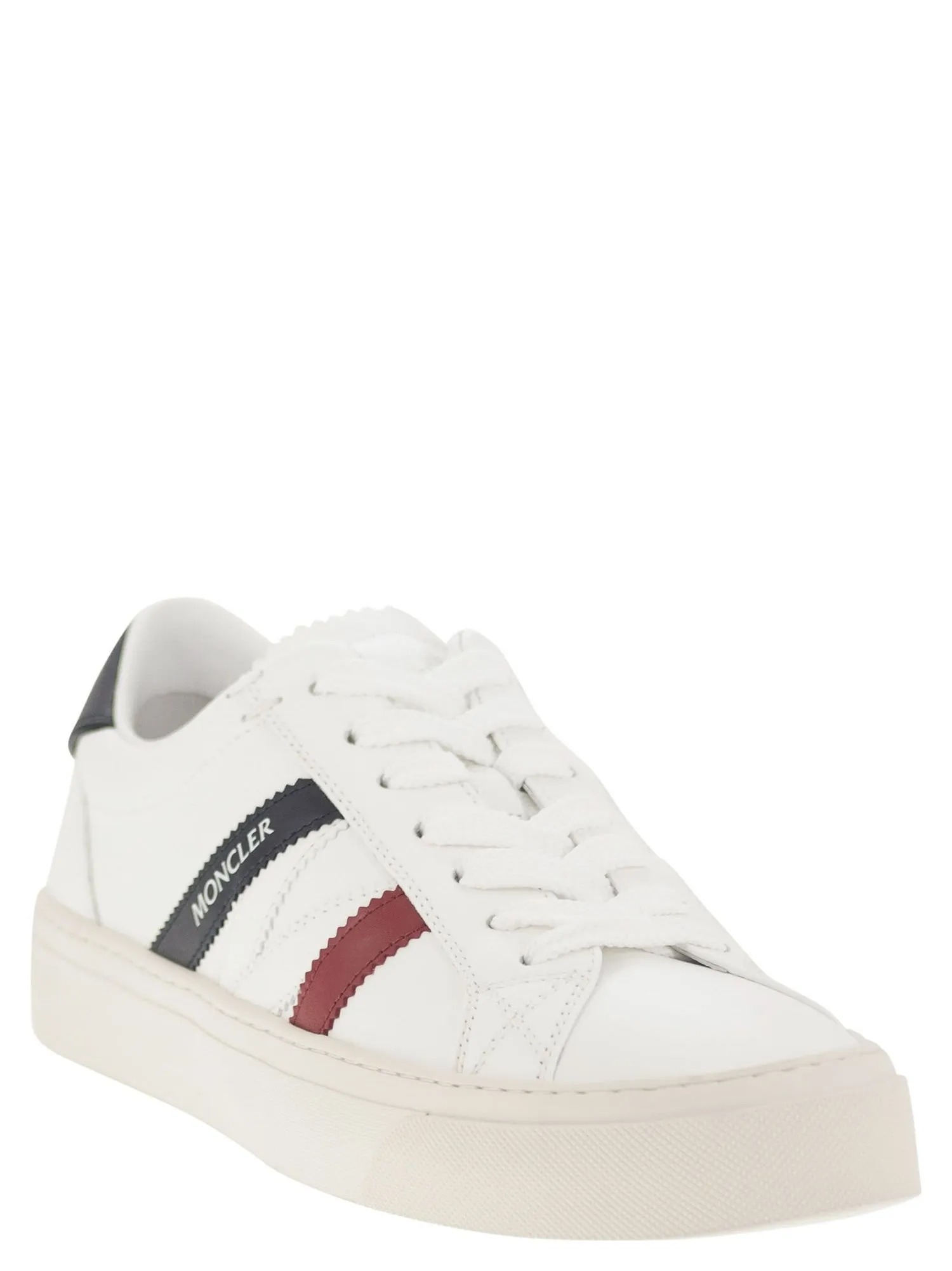 Moncler    Moncler Monaco2 Leather Trainers