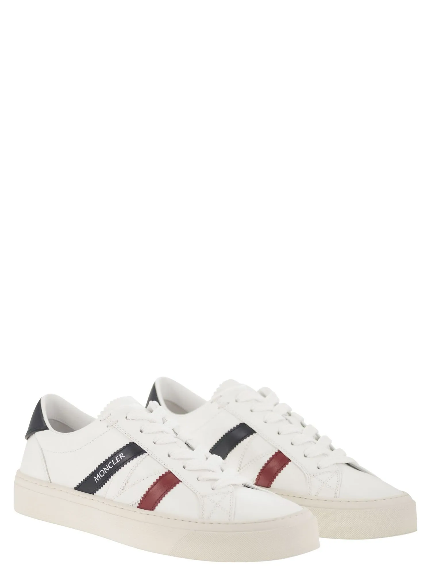 Moncler    Moncler Monaco2 Leather Trainers