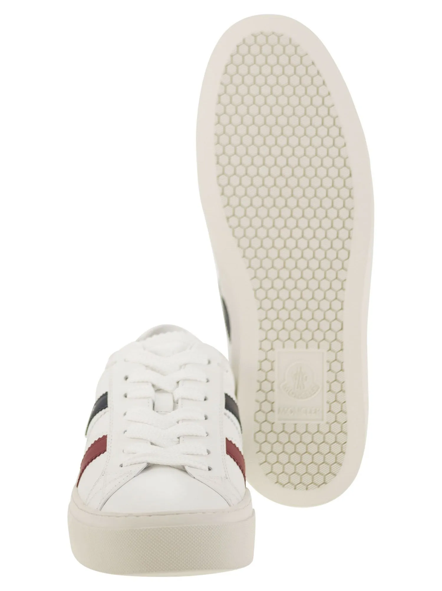 Moncler    Moncler Monaco2 Leather Trainers