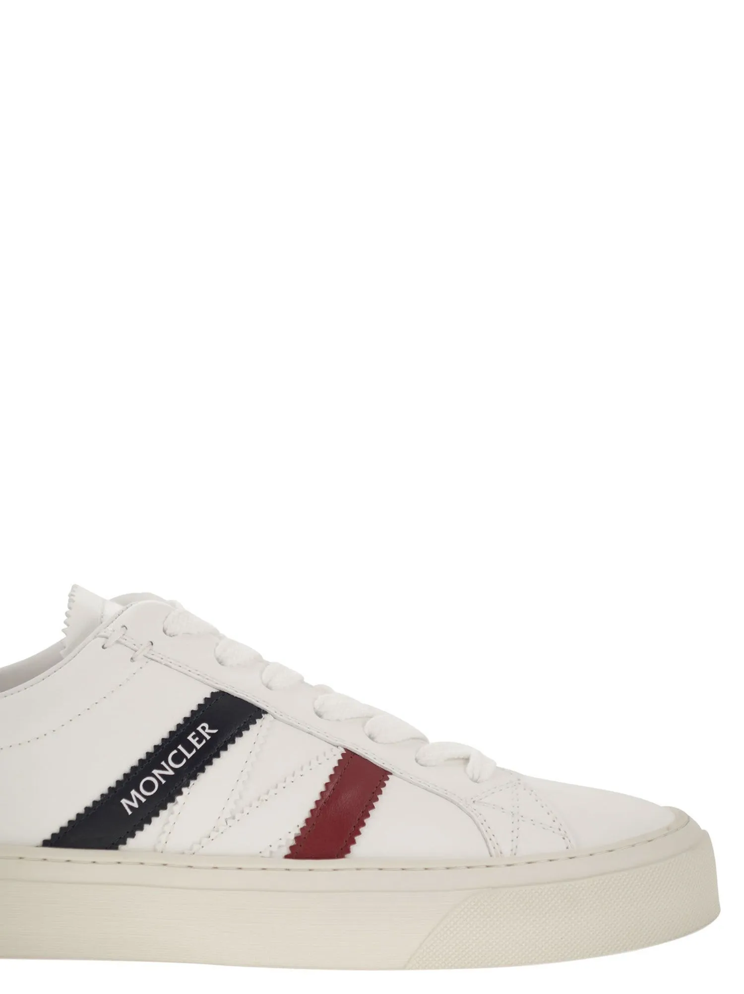 Moncler    Moncler Monaco2 Leather Trainers