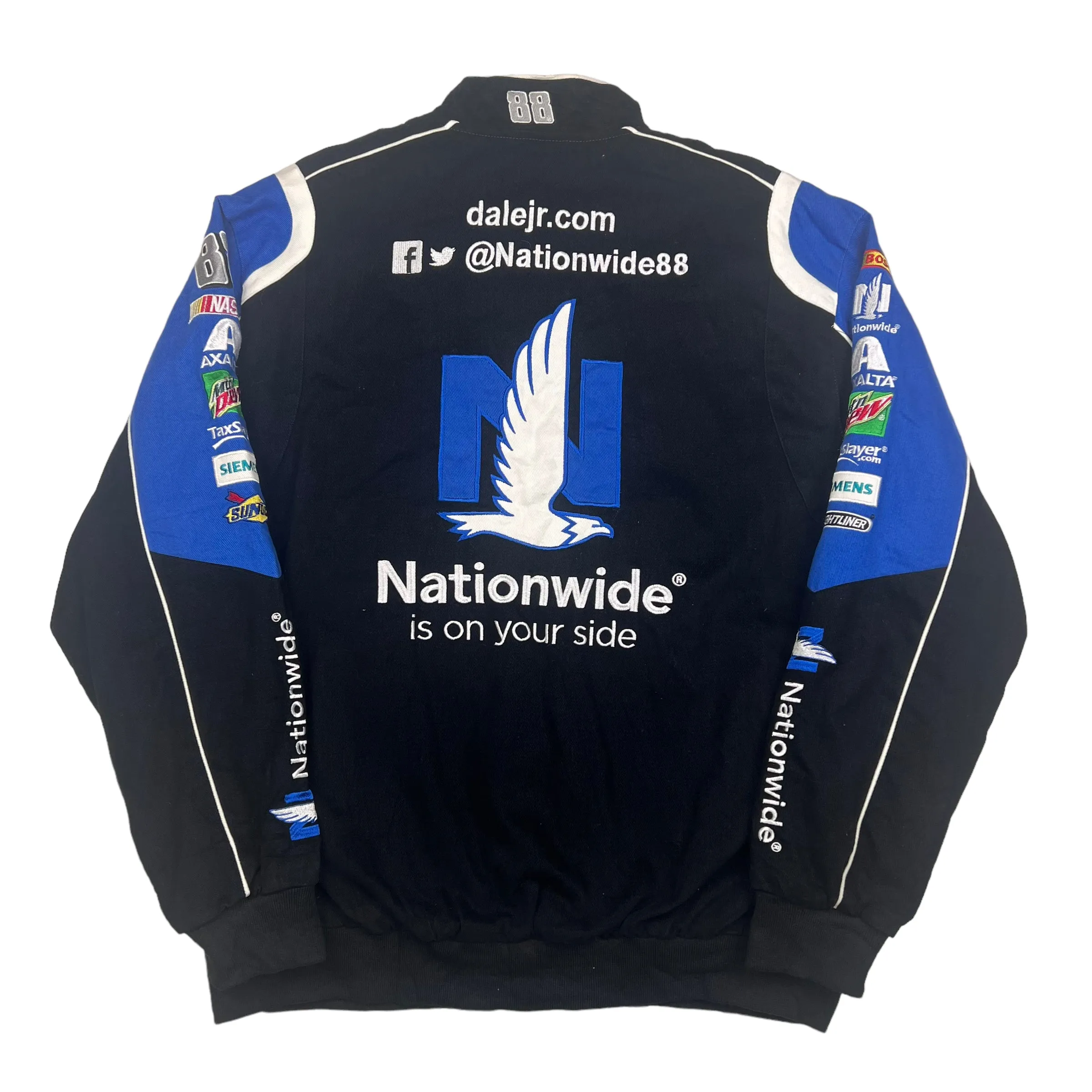 NASCAR Black Blue Racing Jacket