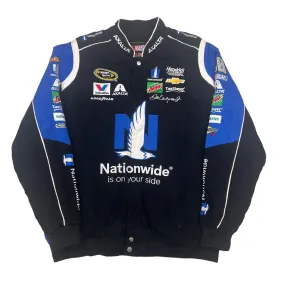 NASCAR Black Blue Racing Jacket