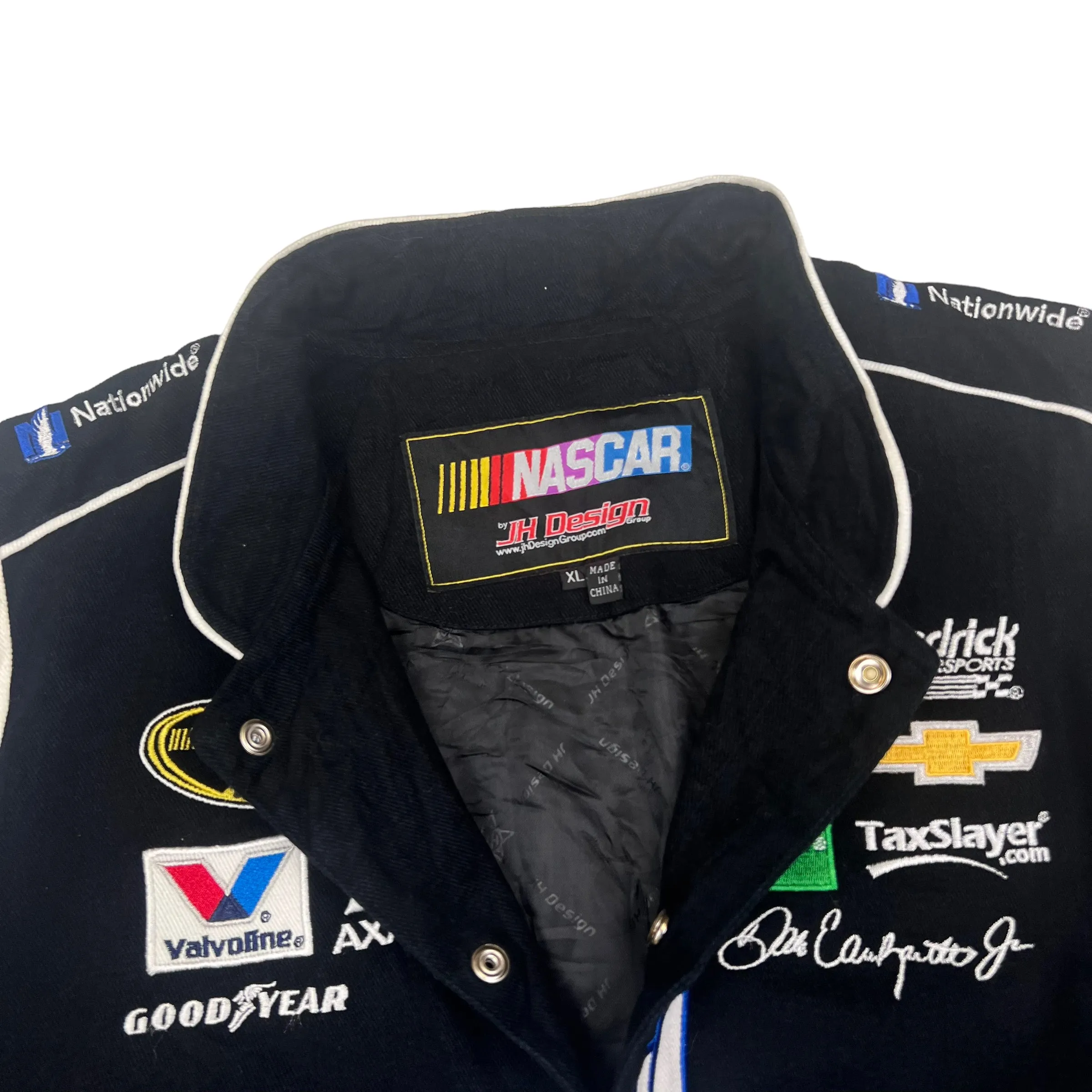 NASCAR Black Blue Racing Jacket