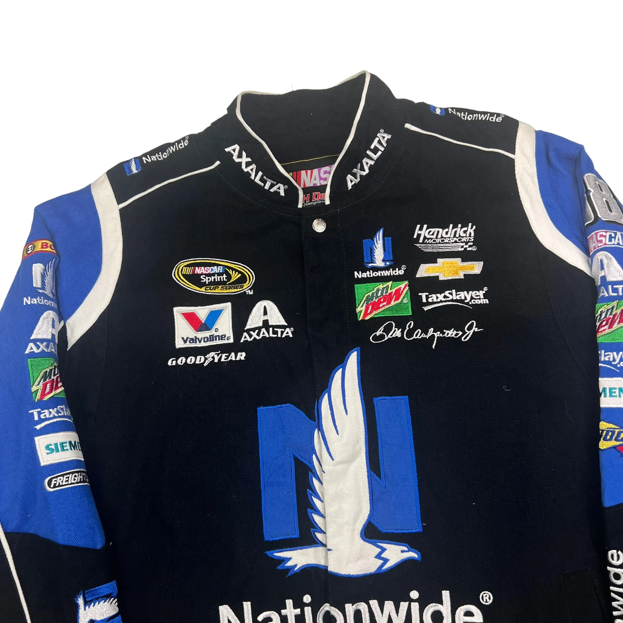 NASCAR Black Blue Racing Jacket