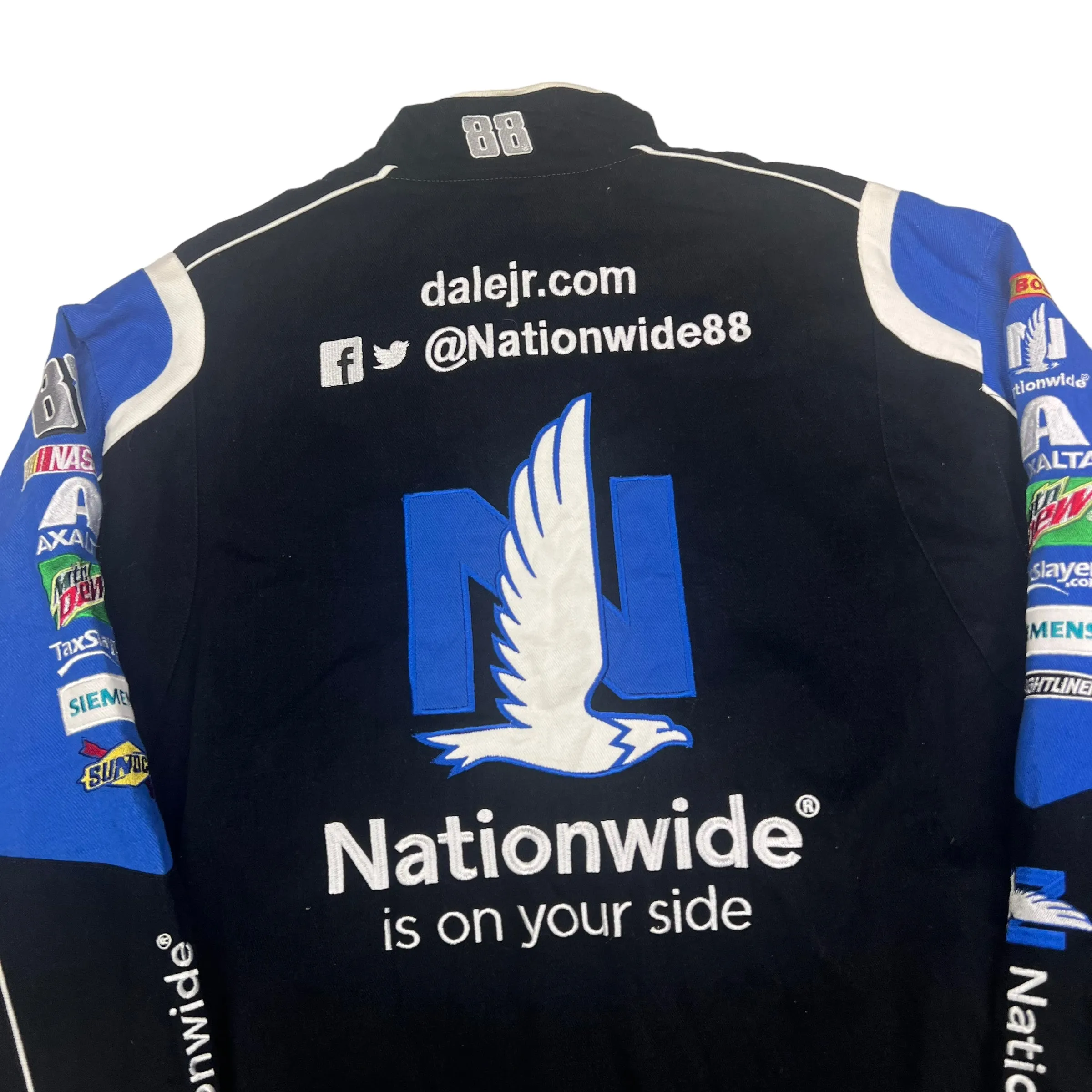 NASCAR Black Blue Racing Jacket