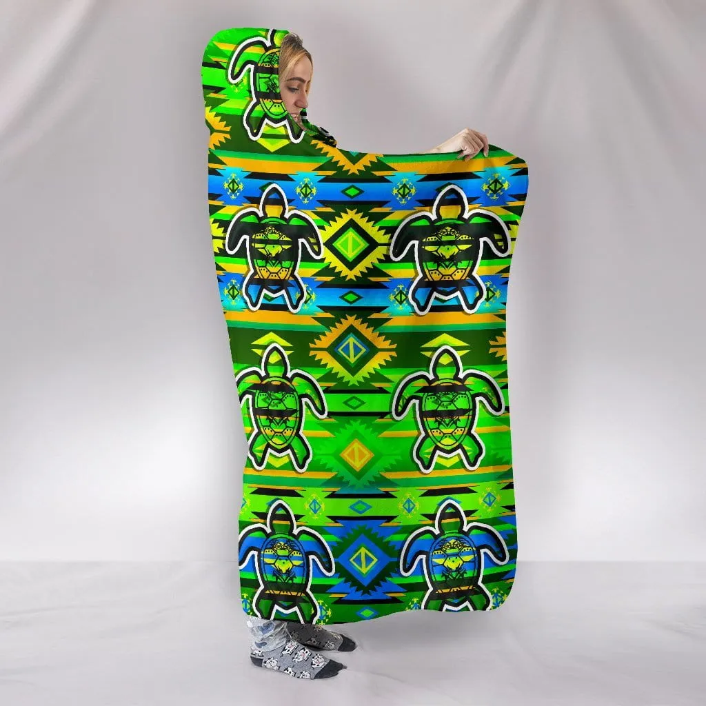 Nature Turtle Hooded Blanket