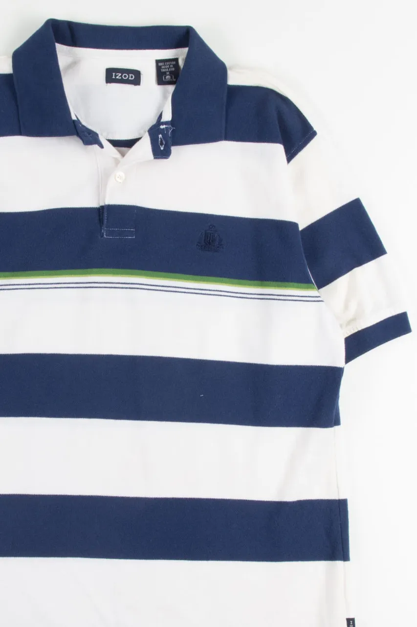 Navy & White Izod Polo Shirt