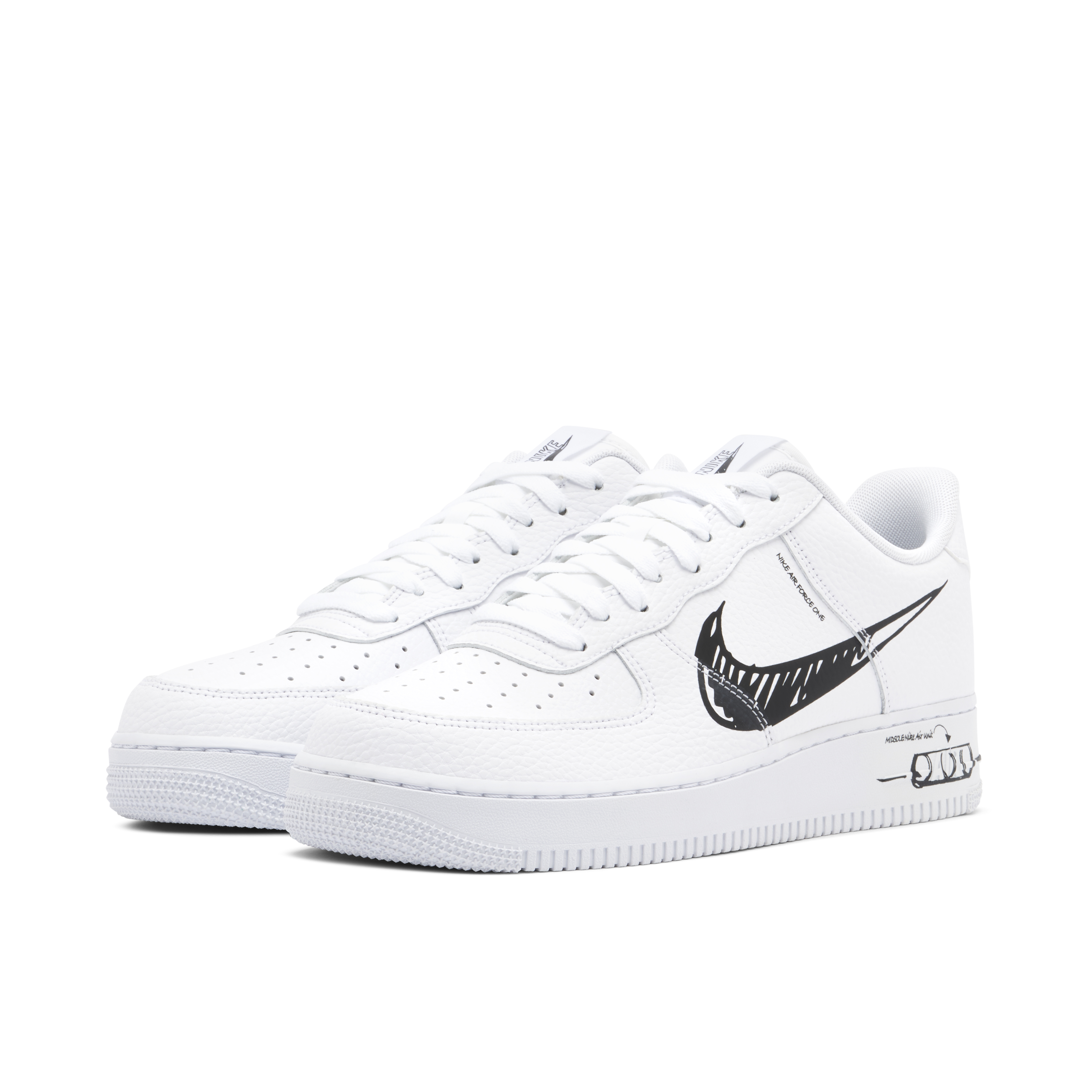 Nike Air Force 1 Low Sketch White | CW7581-101 | Laced