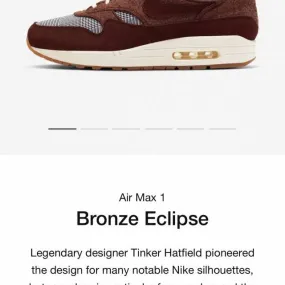 Nike Air Max 1 Bronze Eclipse