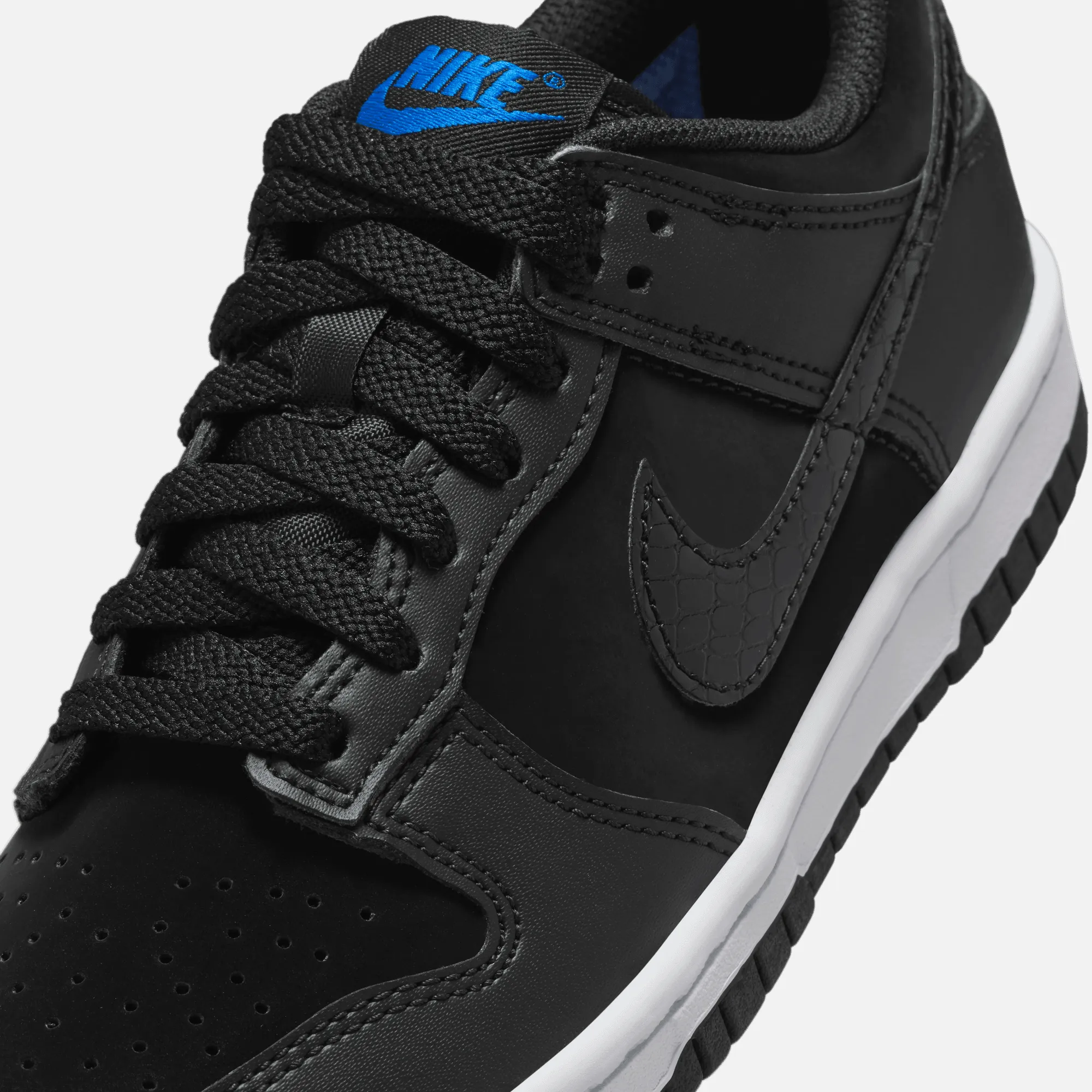 Nike Big Kids' Dunk Low 'Black Croc Swoosh' (GS)