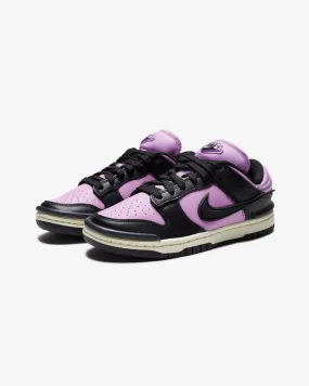 NIKE WOMEN'S DUNK LOW TWIST - RUSHFUCHSIA/ BLACK