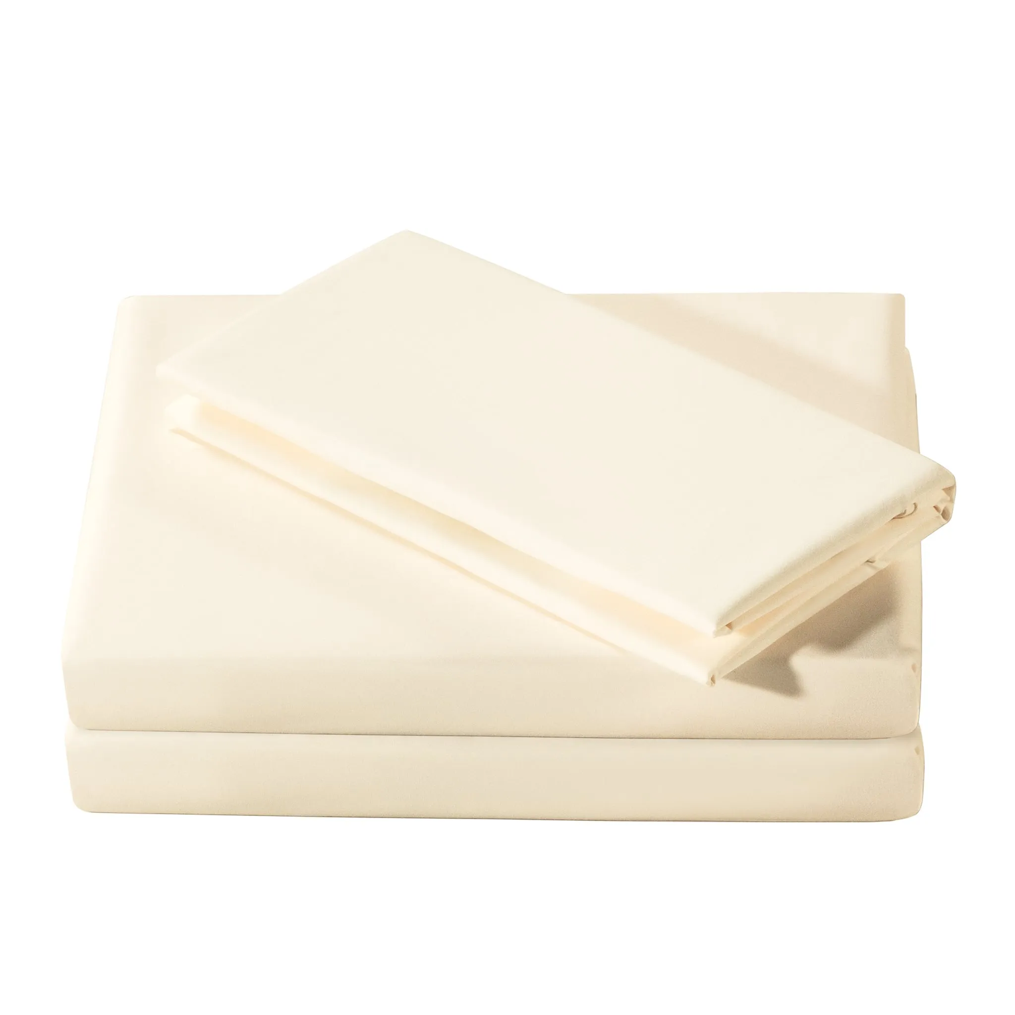 Origami Maison Double Sheet Set - Coconut Milk  - Clement