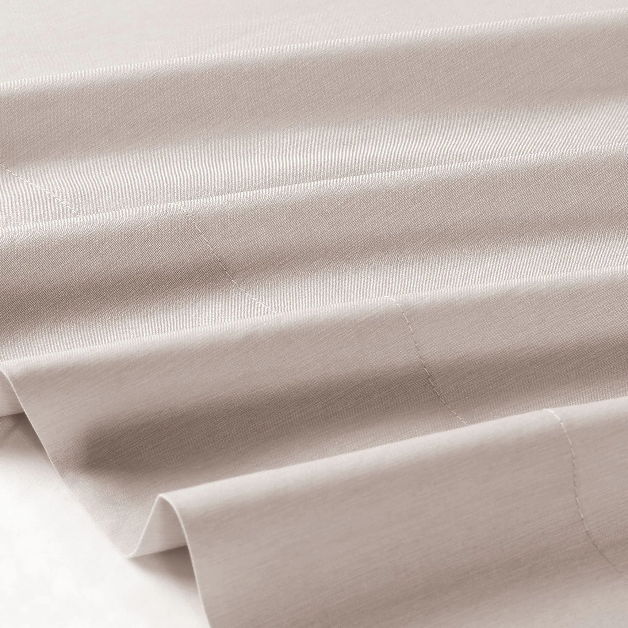 Origami Maison Twin Bamboo Sheet Set - Cream  - Clement