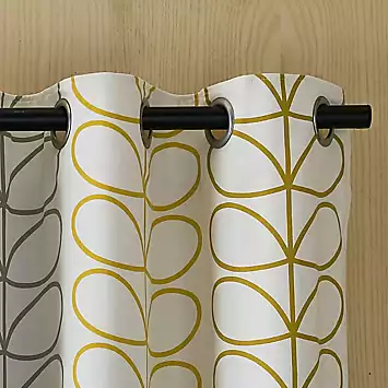 Orla Kiely Trio Stem Lined Eyelet Curtains | Kaleidoscope