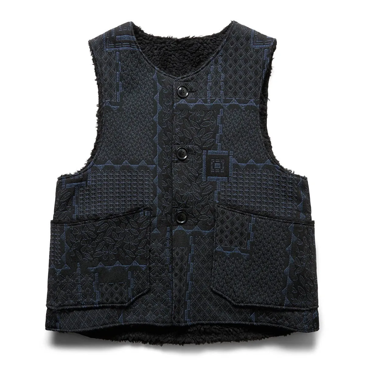 OVER VEST BLACK/NAVY | Bodega