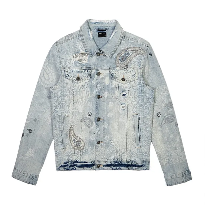 Paisley Jean Jacket - Sherman Blue