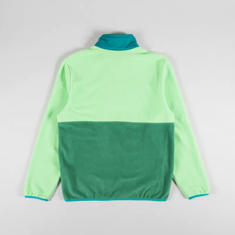 Patagonia Microdini Half Zip Fleece Pullover Gather Green