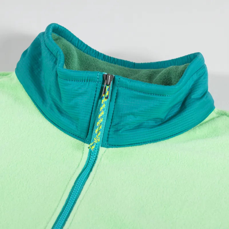 Patagonia Microdini Half Zip Fleece Pullover Gather Green