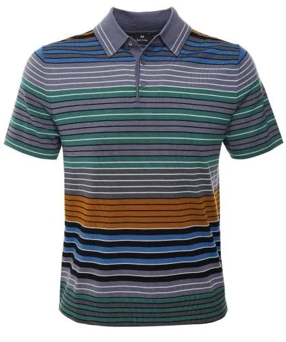 Paul Smith Merino Striped Polo Shirt